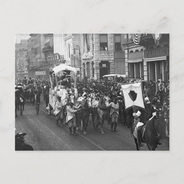 Postal Desfile de Mardi Gras, 1906 (Anverso)