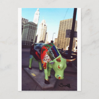 Postal Desfile de vacas de Chicago