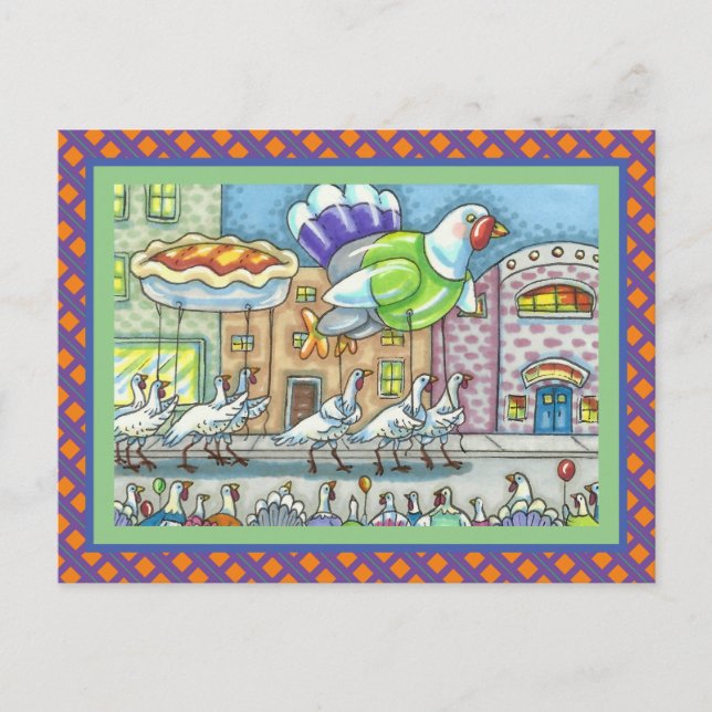 POSTAL DESFILE DEL DÍA DE LAS GRACIAS EN TURQUÍA, BALONES (Anverso)