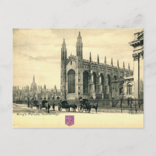 Postal Desfile del Rey, Cambridge Inglaterra 1915