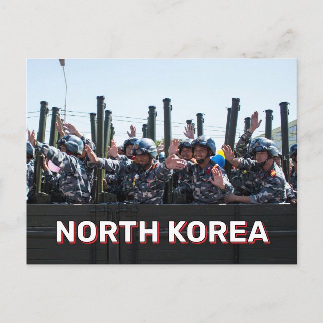 Postal Desfile Militar En Corea Del Norte (Anverso)