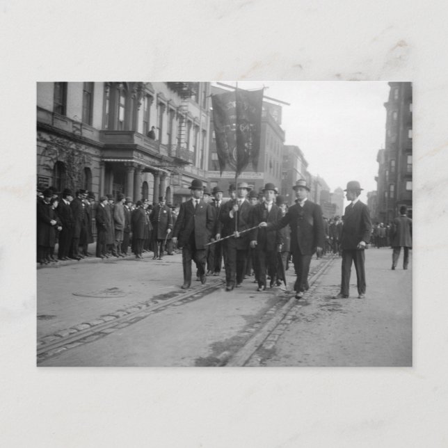 Postal Desfile Socialista, Nueva York: 1908 (Anverso)