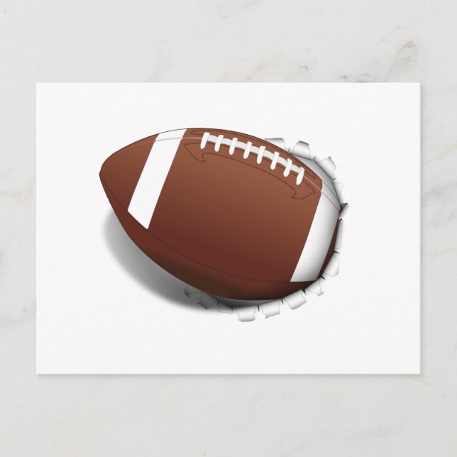 Postal Desgarramiento del fútbol (Anverso)