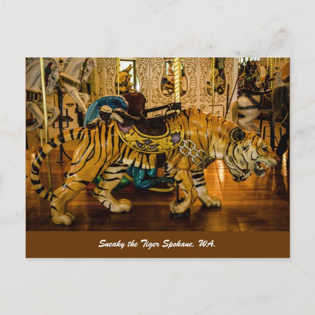 Postal Desgraciadamente, el Tiger Spokane, WA. (Anverso)