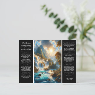 Postal DESIDERATA Fluye Suavemente Con Grace