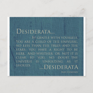 Postal Desiderata Sobre Lienzo