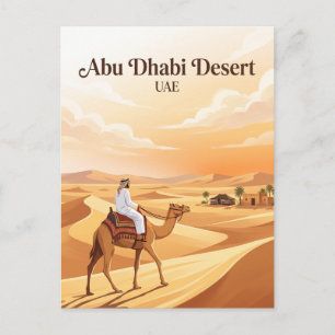 Postal Desierto de Abu Dhabi Emiratos Árabes Unidos
