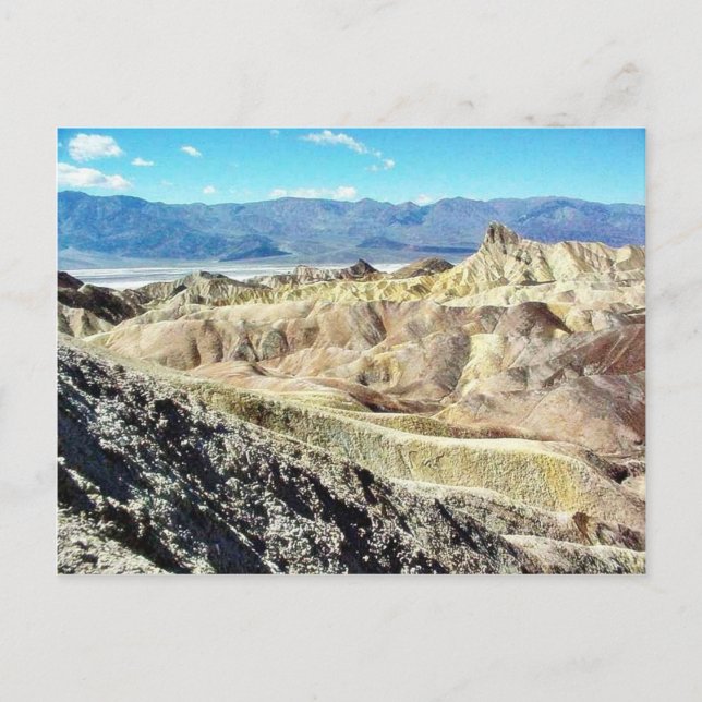 Postal Desierto de arena de Zabriskie Point 3 (Anverso)