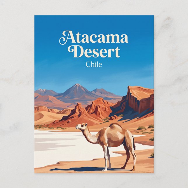 Postal Desierto de Atacama Chile (Anverso)