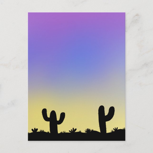 Postal Desierto de Candy Sky (Anverso)