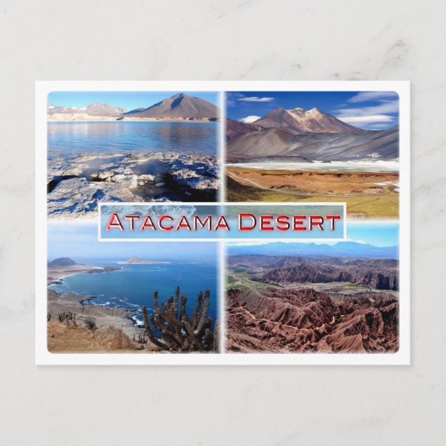 Postal Desierto de CL Atacama - Laguna Verde - Salar de T (Anverso)