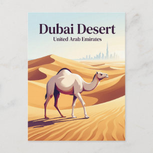 Postal Desierto de Dubái Emiratos Árabes Unidos