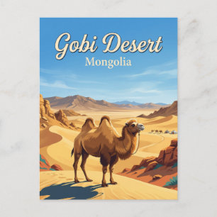 Postal Desierto de Gobi Mongolia