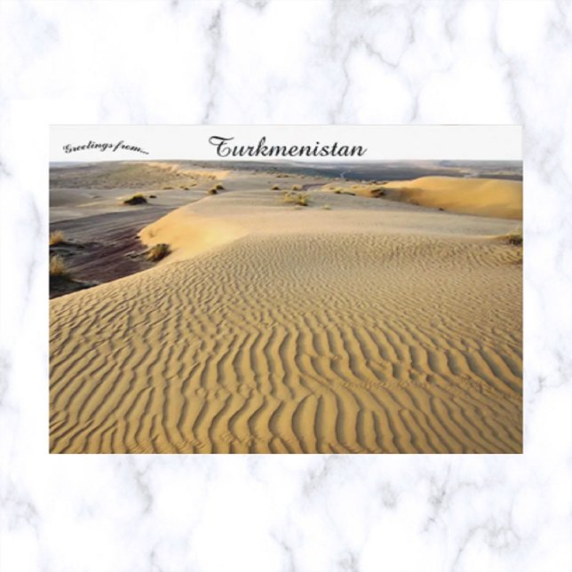 Postal Desierto de Karakum en Turkmenistán (Subido por el creador)
