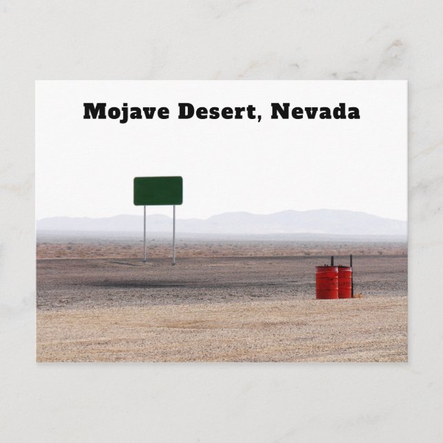 Postal Desierto de Mojave Nevada (Anverso)
