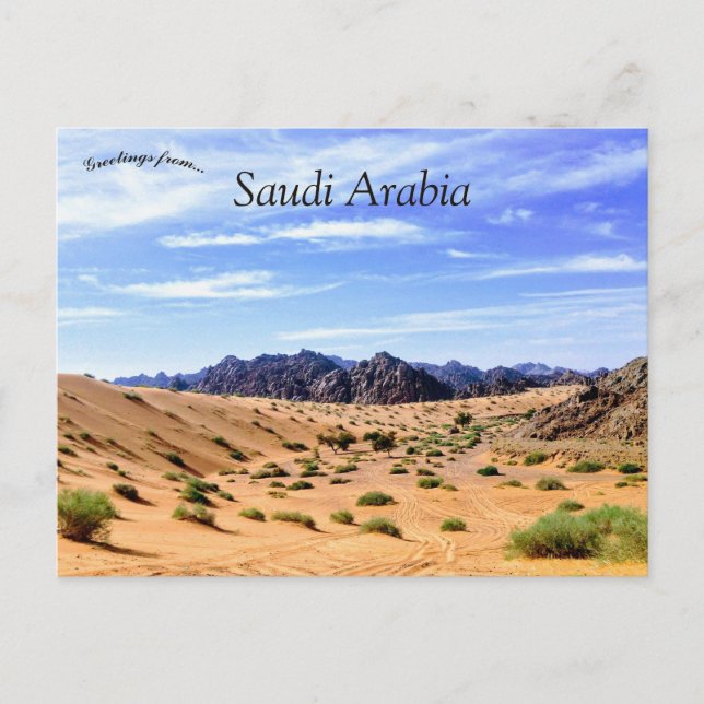 Postal Desierto de Nafud Arabia Saudita (Anverso)