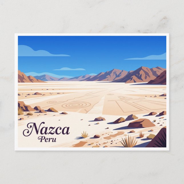 Postal Desierto de Nazca Perú (Anverso)