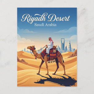 Postal Desierto de Riad Arabia Saudita
