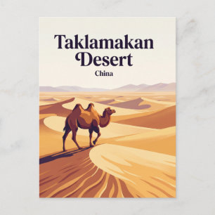Postal Desierto Taklamakan Xinjiang China