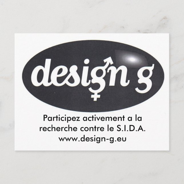Postal Design-G, Participez activement a la recherche ... (Anverso)