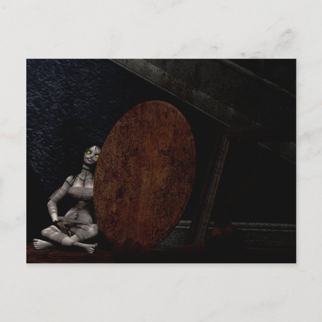 Postal Desigual y abandonado (Anverso)