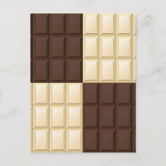 Postal Deslumbramiento cuadrado de chocolate