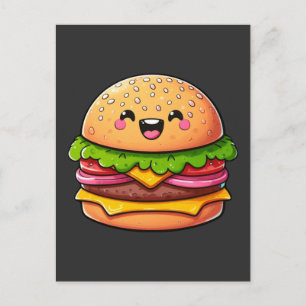 Postal Deslumbramiento de Kawaii Burger