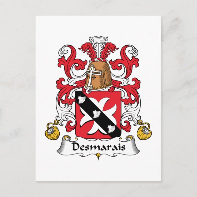Postal Desmarais Family Crest (Anverso)