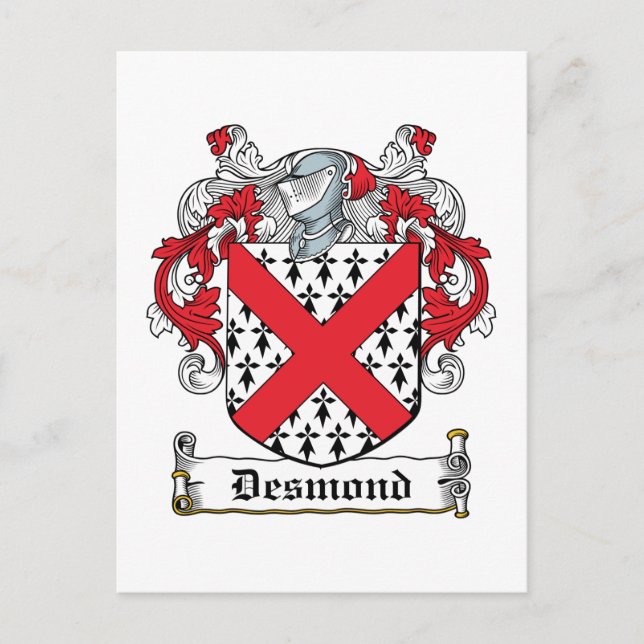 Postal Desmond Family Crest (Anverso)