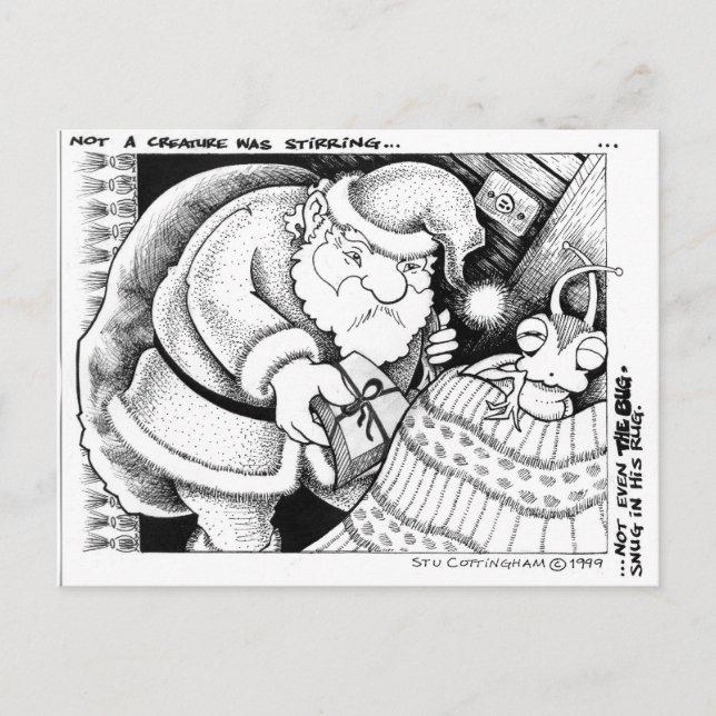 Postal Desnuda como un error en una alfombra (Anverso)