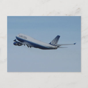 Postal Despegue del 747 de Estados Unidos