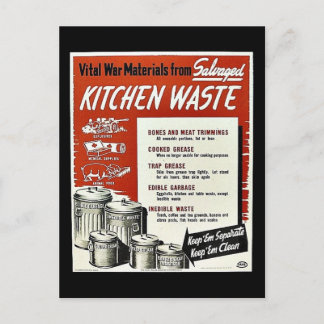 Postal Desperdicios de cocina