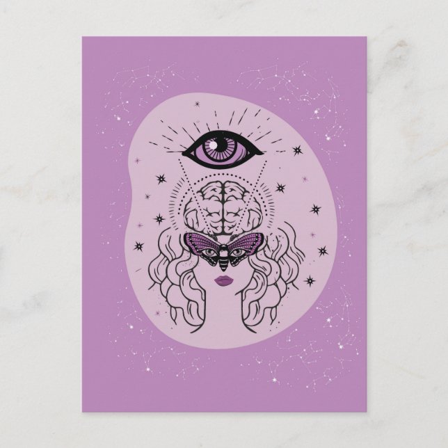 Postal Despertando el ojo interior (Anverso)