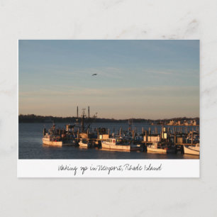 Postal  Despertando en Newport, Isla Rhode