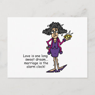 Postal Despertar la maldición del matrimonio