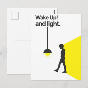 Postal despierta y enciende