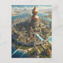 Postal desplazamiento de inclinación de la vista aérea de