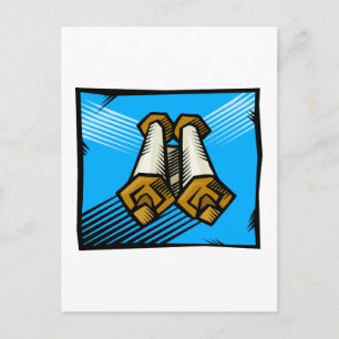 Postal Desplazamientos azules