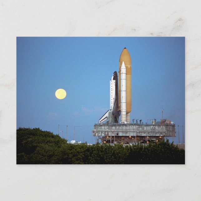 Postal Despliegue de la lanzadera espacial Atlantis STS-8 (Anverso)