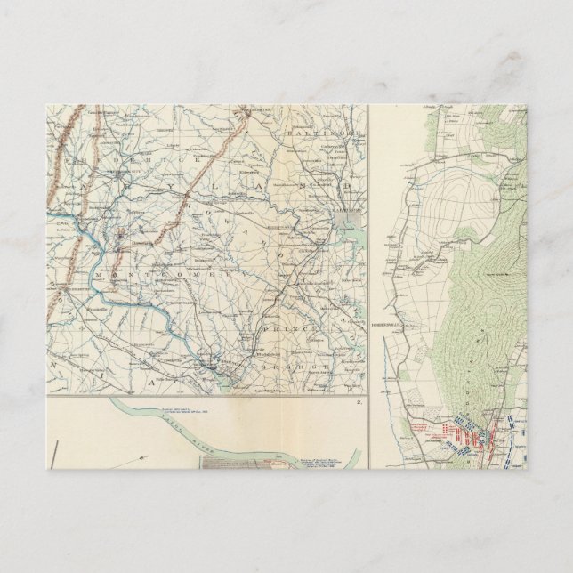 Postal Despliegue militar de Wash, Penn, Annapolis, NE Va (Anverso)