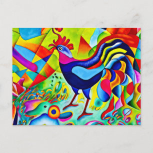 Postal "Desplome Vivid". Un cóctel surrealista y colorido