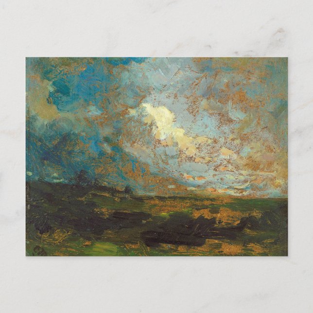 Postal Después de la ducha - Edward Mitchell Banister (Anverso)