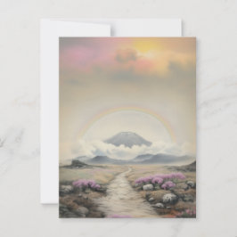 Postal Después de la lluvia (arte paisajístico de acuarel