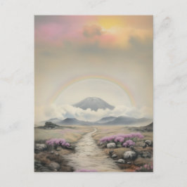 Postal Después de la lluvia (arte paisajístico de acuarel