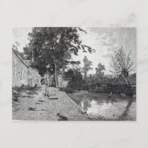 Postal Después de la lluvia, de la 'Hora de Ocio', 1888