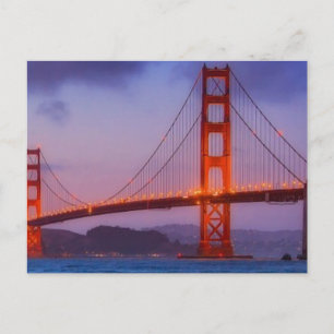 Postal Después de la puesta de sol en el Baker Beach