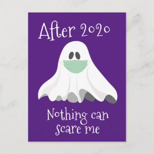 Postal Después del 2020 nada puede asustarme fantasma