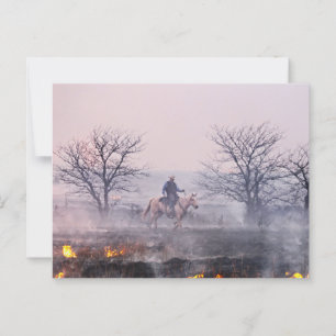 Postal Después del incendio de Prairie, Flint Hills, Kans