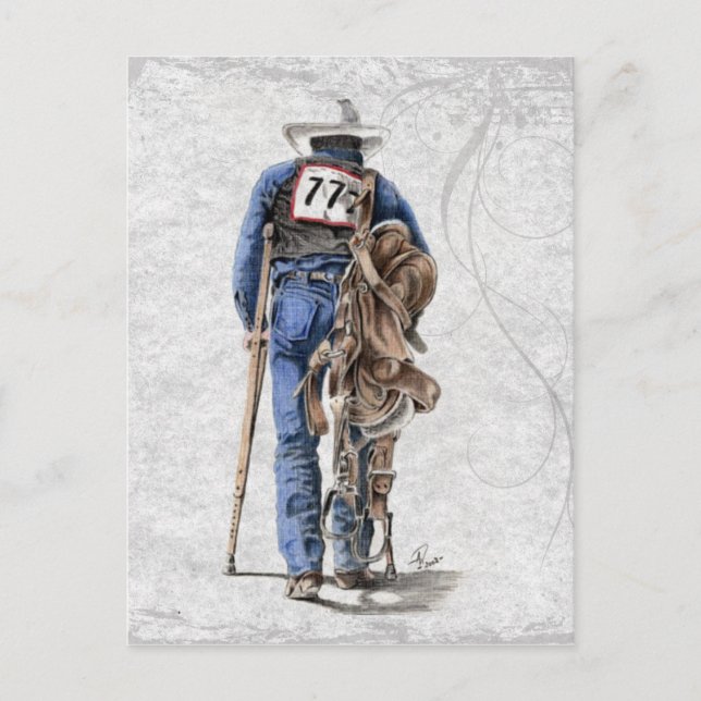 Postal Después del Rodeo (Anverso)