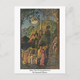 Postal Después Del Servicio De La Noche De Samuel Palmer